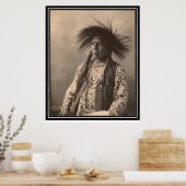 Vintages Indian: Antoine Moise, Flathead - Poster (Küche)