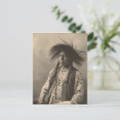 Vintages Indian: Antoine Moise, Flathead - Postkarte (Stehend Vorderseite)