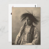 Vintages Indian: Antoine Moise, Flathead - Postkarte (Vorne/Hinten)