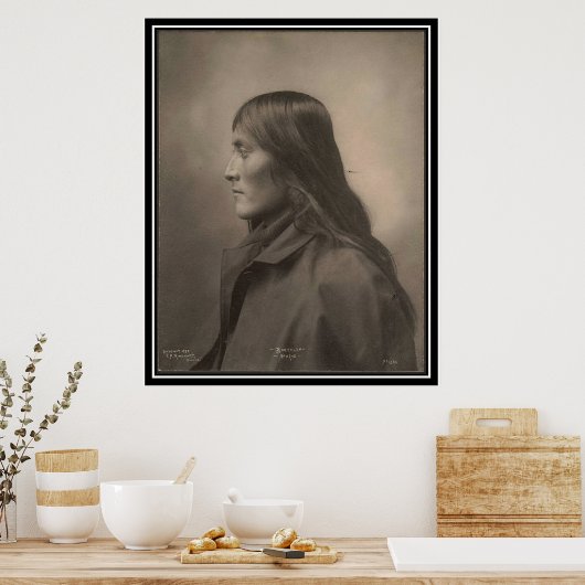 Vintages Indian: Bartelda, Apache - Poster (Küche)