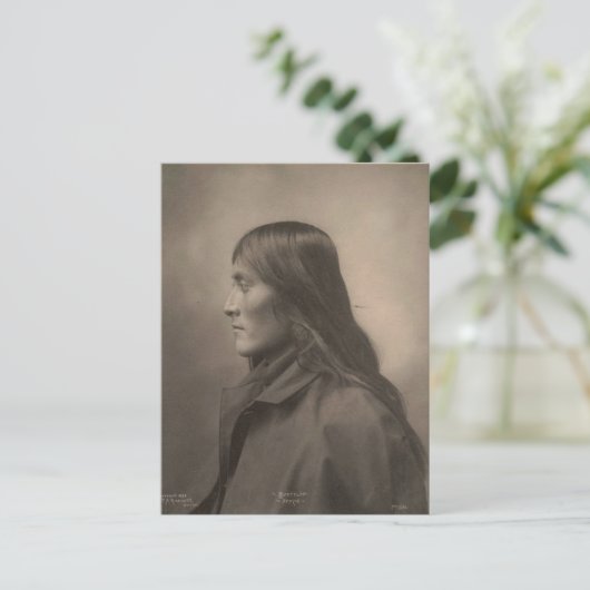 Vintages Indian: Bartelda, Apache - Postkarte (Stehend Vorderseite)