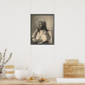 Vintages Indian: Chief Grant Richards, Tonkawa - Poster (Küche)