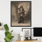 Vintages Indian: Schwarzer Mann, Arapahoes - Poster (Heimbüro)