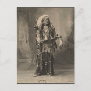 Vintages Indian: Schwarzer Mann, Arapahoes - Postkarte