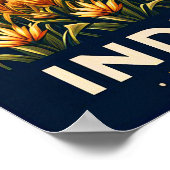 Vintages Indiana Farm Landschaftspopster Poster (Ecke)