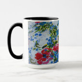 Vintages Indianerblumenmuster Tasse (Links)