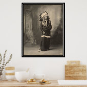 Vintages Indianerland: Adlerbär, Sioux - Poster (Küche)