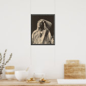 Vintages Indianerland: Hoher Bär, Sioux - Poster (Küche)