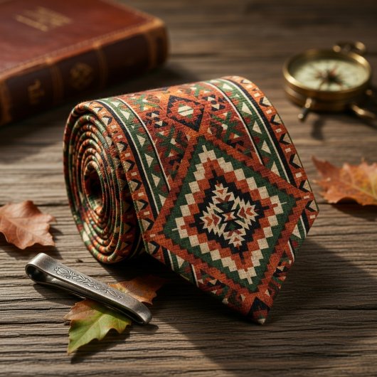 Vintages Indianermuster Krawatte