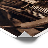 Vintages Indianerposter Poster (Ecke)