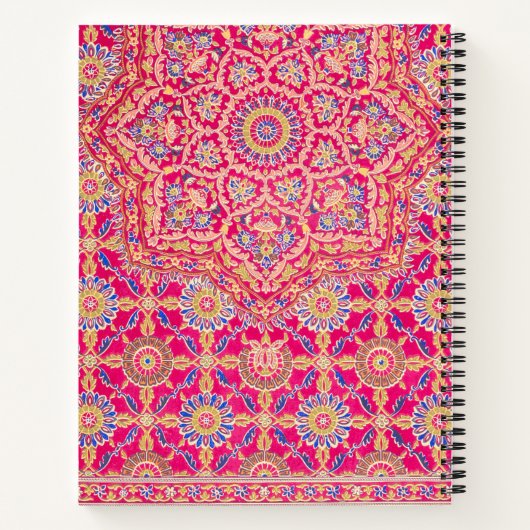 Vintages Indianerstickermuster Notizblock (Rückseite)