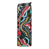 Vintages indianisches nahtloses Muster. Tapete Thermosbecher (Nach links gedreht)