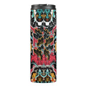 Vintages indianisches nahtloses Muster. Tapete Thermosbecher (Rückseite)