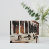 Vintages Indien, Affenstempel Postkarte (Stehend Vorderseite)