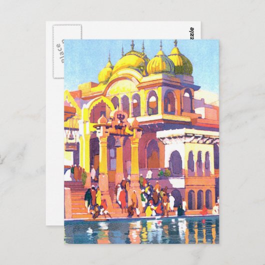 Vintages Indien Postkarte (Vorne/Hinten)