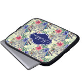 Vintages indisches Art-Tiger-Muster | addieren Laptopschutzhülle (Vorne Knopf)