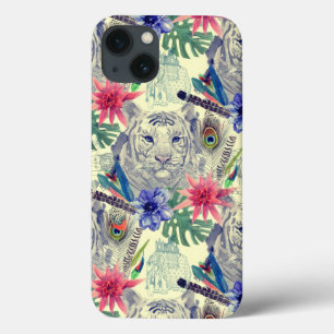 Vintages indisches Art-Tiger-Muster Case-Mate iPhone Hülle