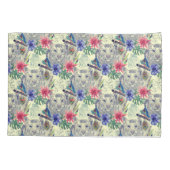 Vintages indisches Art-Tiger-Muster Kissenbezug (Rückseite-Links)