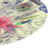 Vintages indisches Art-Tiger-Muster Schneidebrett (Ecke)