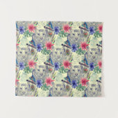 Vintages indisches Art-Tiger-Muster Wandteppich (Vorderseite (Horizontal))