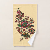 Vintages indisches Cotton Chintz Fabric Badhandtuch Set (Handtuch)