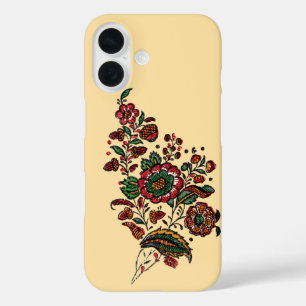 Vintages indisches Cotton Chintz Fabric iPhone 16 Hülle