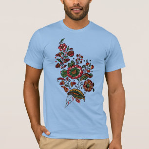 Vintages indisches Cotton Chintz Fabric T-Shirt