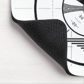 Vintages indisches Haupttest-Muster Mousepad (Ecke)