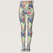 Vintages indisches Tigermuster Leggings (Vorderseite)