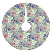 Vintages indisches Tigermuster Polyester Weihnachtsbaumdecke (Vorderseite)