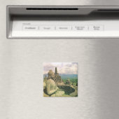 Vintages Indonesien, buddhistischer Tempel in Boro Magnet (In Situ (Geschirrspüler))