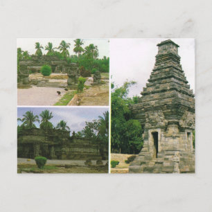 Vintages Indonesien, penatarische Tempel, Bitar, Postkarte