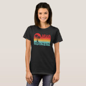 Vintages Indonesien Urlaub Reisen Asien Java T-Shirt (Vorne ganz)