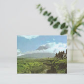 Vintages Indonesien, Vulkan Merapi Postkarte (Stehend Vorderseite)