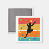 Vintages Indoor Rock Klettern Magnet (Vorderseite/Rückseite)