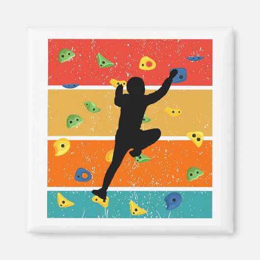 Vintages Indoor Rock Klettern Magnet (Vorne)