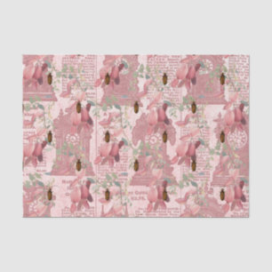 Vintages Insekt und Zeitungspapier Seidenpapier