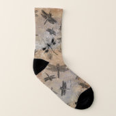 Vintages Insektenkrankheitsmuster Socken (Links - Innen)
