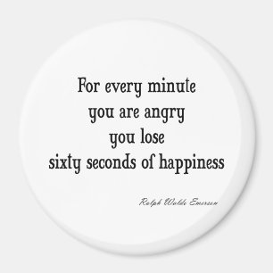 Vintages Inspirational Glück-Zitat Emerson Magnet