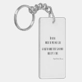 Vintages Inspirational Zitat Emerson kundengerecht Schlüsselanhänger (Vorderseite links)