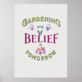 Vintages Inspirationsgartenangebot Poster (Vorne)