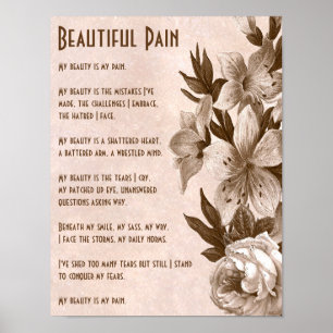 Vintages inspirierendes Pain Poster