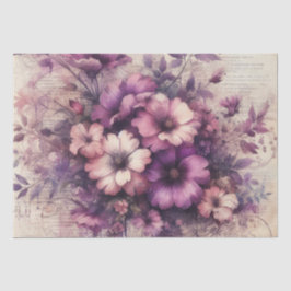 Vintages Inspiriertes Dekoupage Floral Tissue Pape Seidenpapier