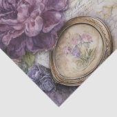 Vintages Inspiriertes Lavendelknotenpapier Seidenpapier (Ausschnitt)