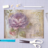 Vintages Inspiriertes Lavendelknotenpapier Seidenpapier (Handwerk)