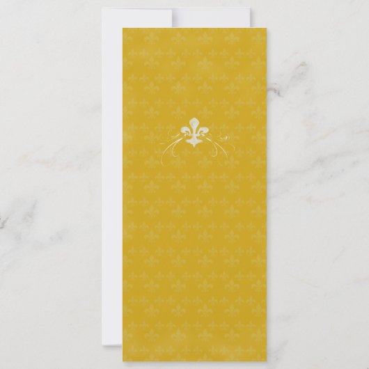 Vintages inspiriertes Lilien-Party Einladung (Rückseite)