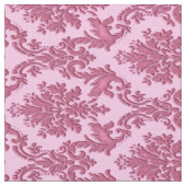 Vintages inspiriertes rosa Damast-Druck-Gewebe Stoff (Nahaufnahme)