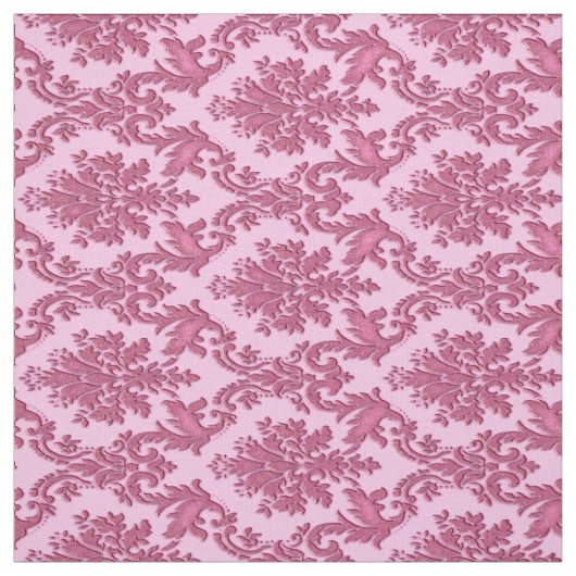 Vintages inspiriertes rosa Damast-Druck-Gewebe Stoff (Muster)