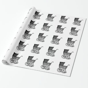 Vintages Inspiriertes Wickelpapier Geschenkpapier