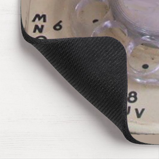 Vintages Ipad simsen Maschine Mousepad (Ecke)